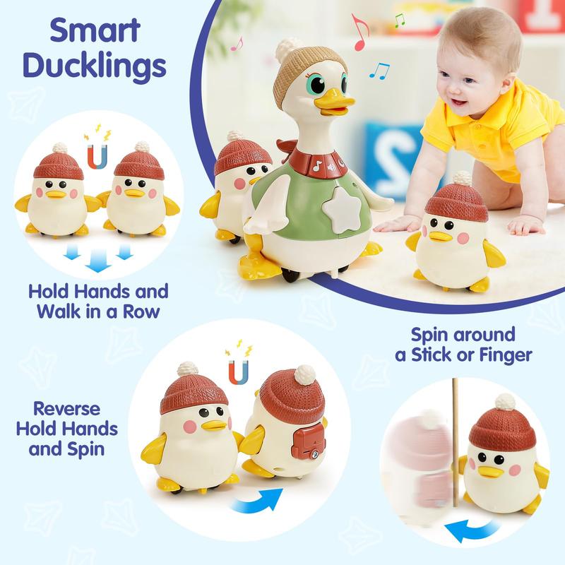 TinyNest™ Walking Light-Up Duck Toy